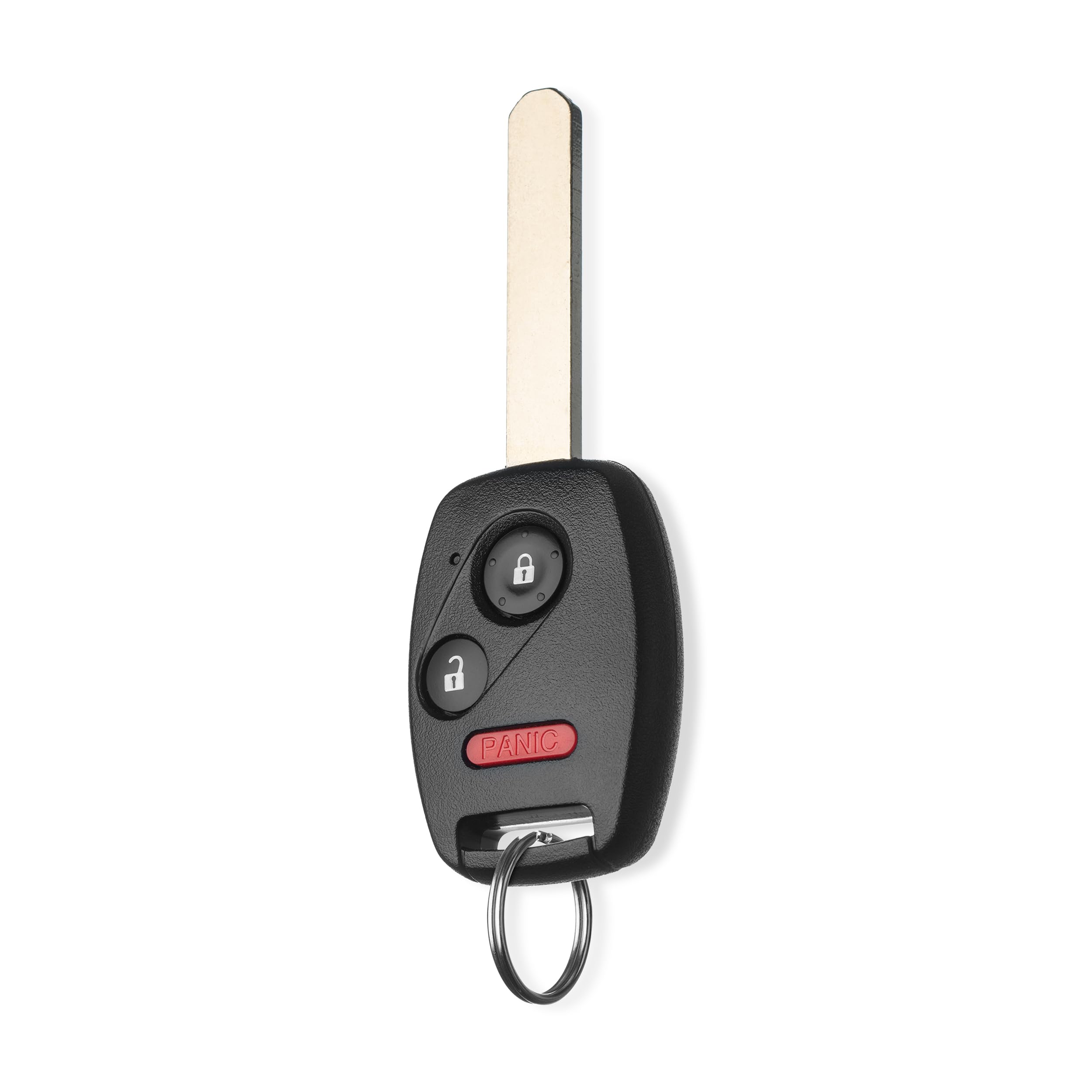 FOBTEK Keyless Entry Remote Head Key Fob for Honda CR-V Fit Accord Crosstour Replacement for MLBHLIK-1T, 35111-SWA-306 (for ID46, 3-Button)
